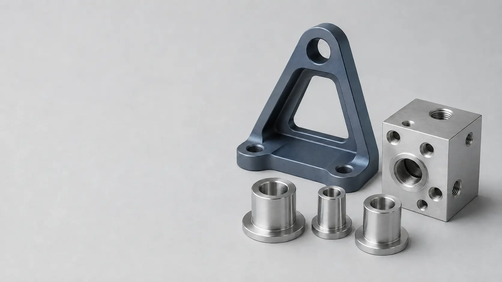 Representative multi-axis, housing and rotational CNC components